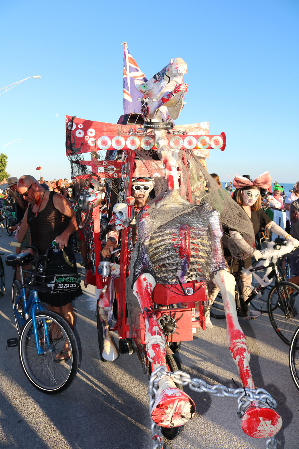Zombie Bike Ride 2018 photo - Duval Street, Key West
